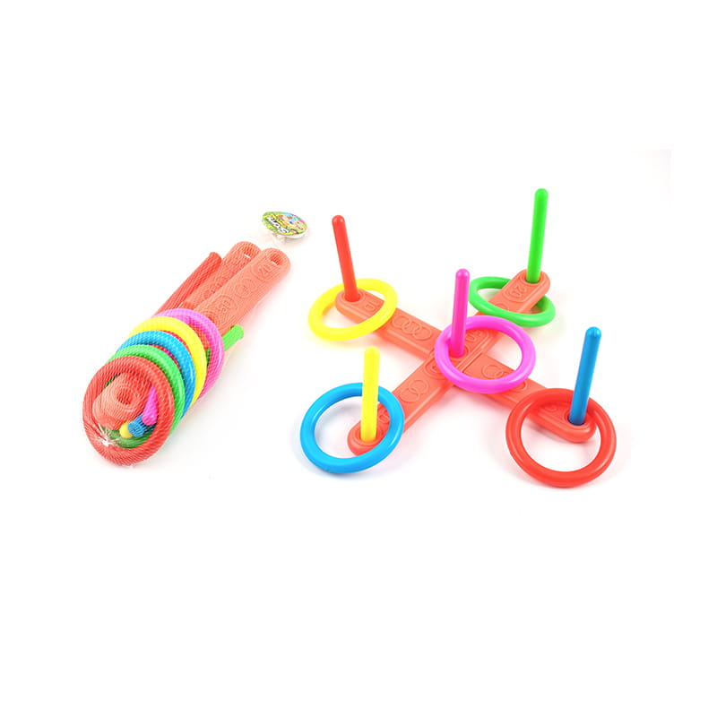 ของเล่นเกมแหวนตรึงกางเขนพลาสติก